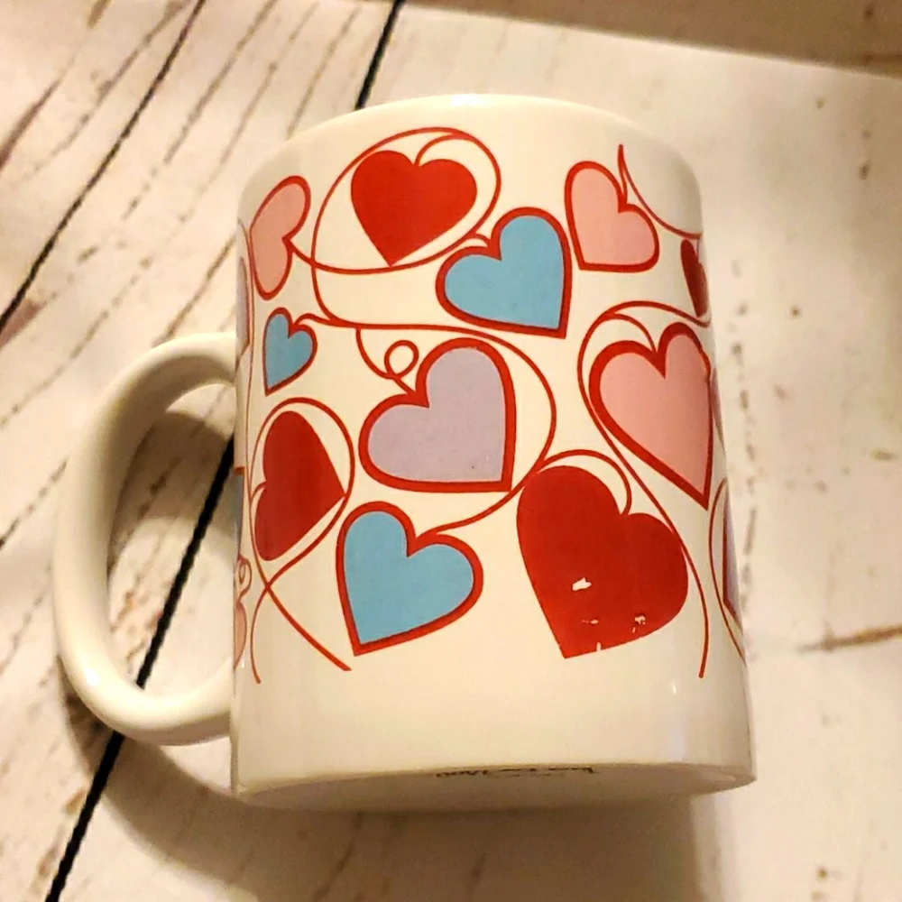 Just for You hearts on a string coffee mug